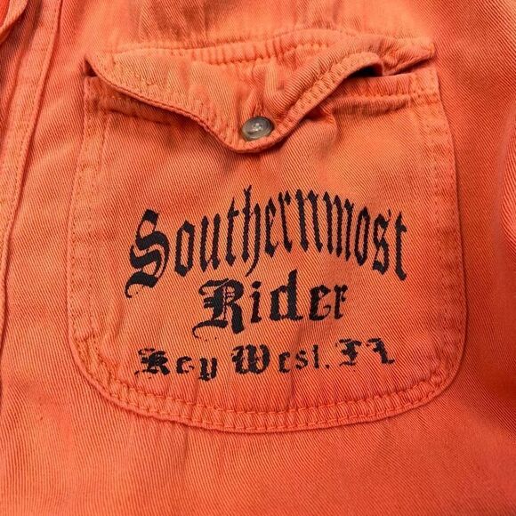 Biker Wear Sleeveless Denim Vest Button Down 2XL - Picture 4 of 8